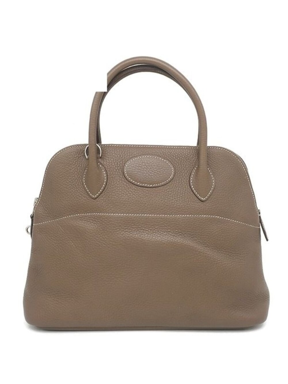 Hermes 2-Way Bag Bolide 31 Taurillon Clemence Etoupe Silver Greige Shoulder